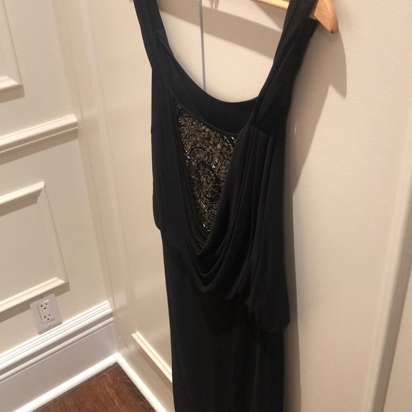 Mango Black Cocktail Dress with Sequin Back - Picture 2 of 6